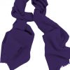 Cashmere wrap scarf womens in 100% cashmere royal purple color, beneficial as a wedding wrap, travel wrap scarf, or a winter scarf.
