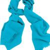 Cashmere wrap scarf womens in 100% cashmere turquoise color, beneficial as a wedding wrap, travel wrap scarf, or a winter scarf.