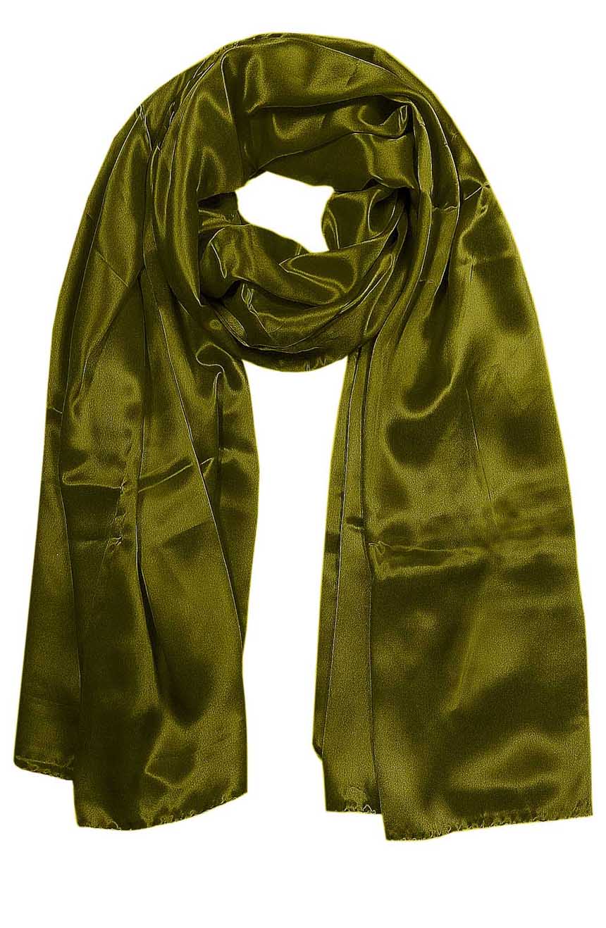 Henna mens aviator silk neck scarf 75 inches long in 100% pure satin silk.