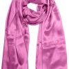 Persian Pink mens aviator silk neck scarf 75 inches long in 100% pure satin silk.
