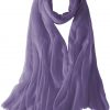Featherlight cashmere scarf in indigo carmine color, pocketable, lightweight, & ultra-soft to keep you warm weigh just ounces, essential for all women.